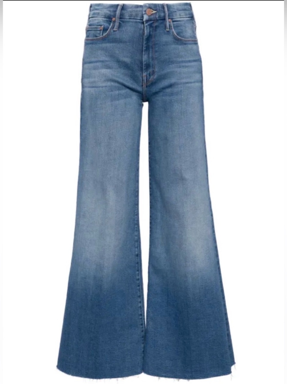MOTHER The Roller Fray Wide Leg Jeans – Size 27